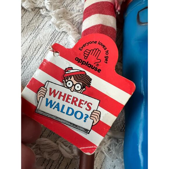 Vtg Where's Waldo 12" Action Figure Doll 1990 Applause Camera Martin Handford - Picture 6 of 8